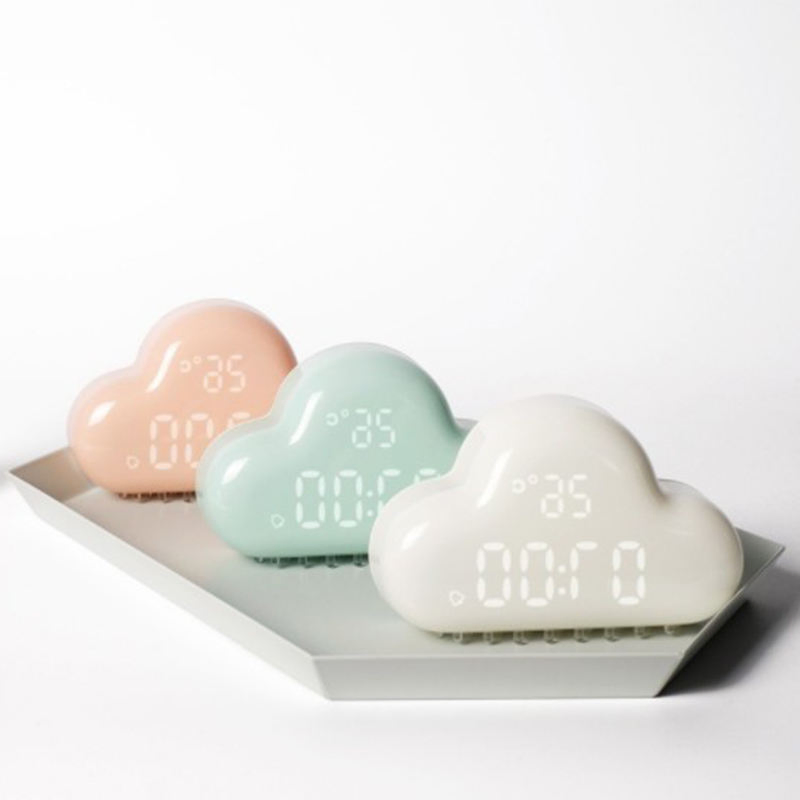 Updated ABS Night Light Smart Table Stand Cloud Electronic Alarm Clock for Room