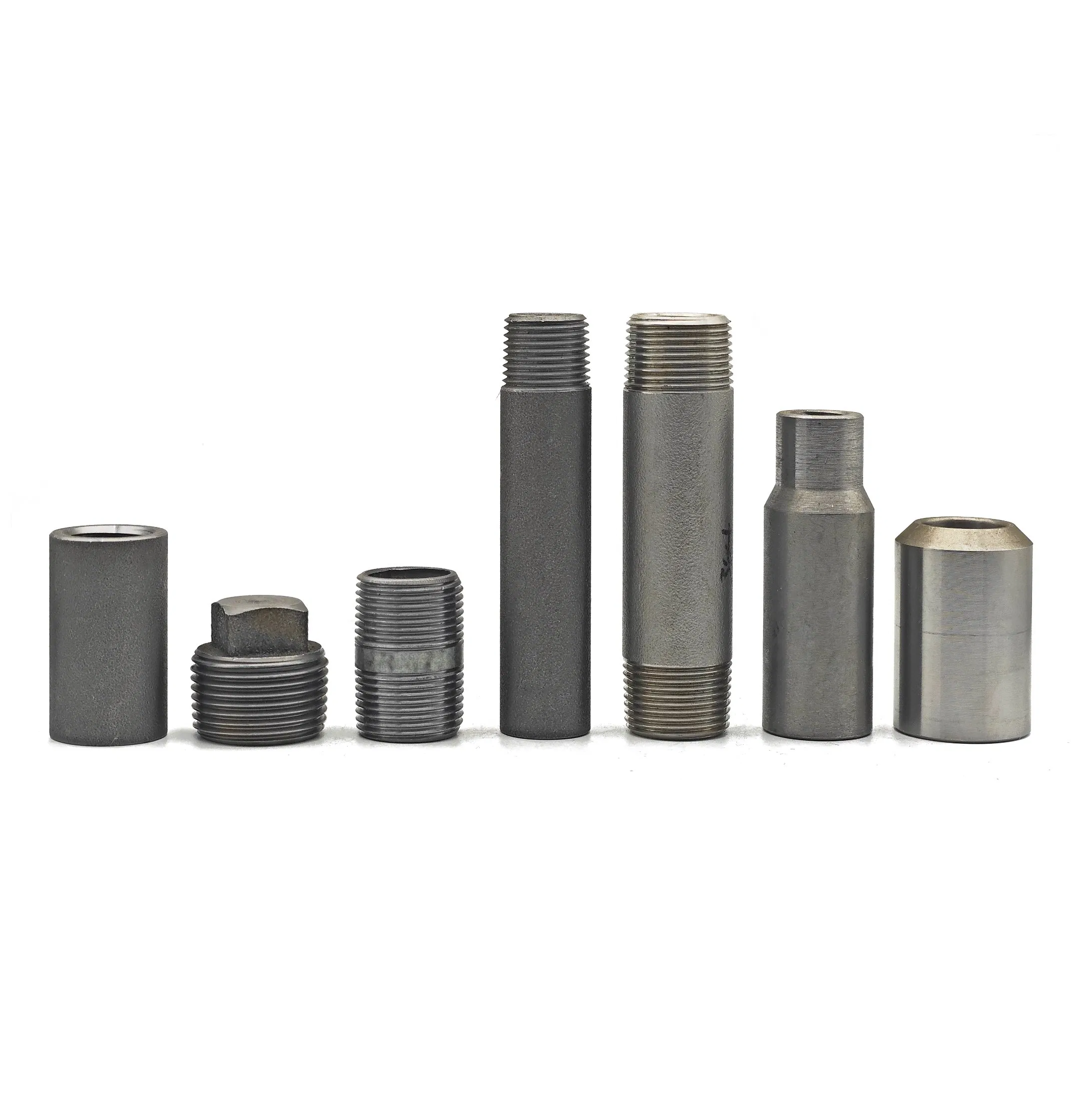 SS304/316 Male Bsp NPT Male Thread Galvanized Steel Threaded Nipple