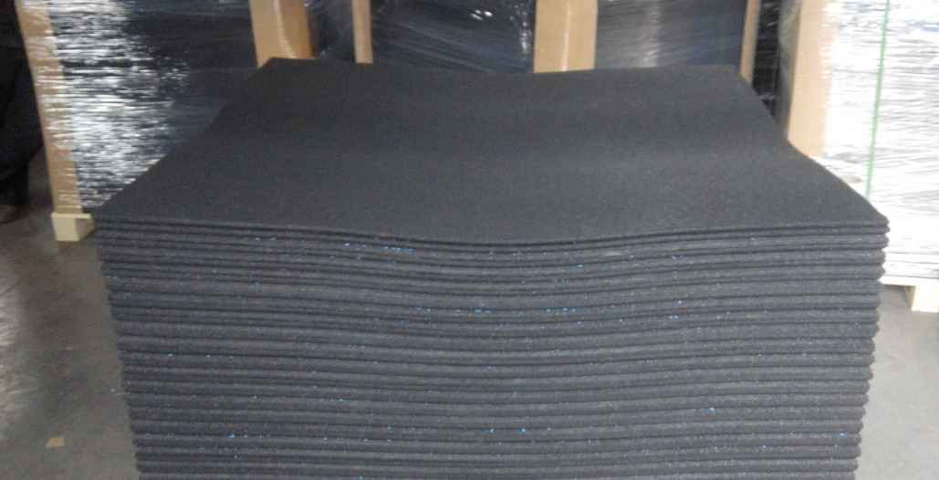 Звукоизоляционные резиновые маты для спортзалов