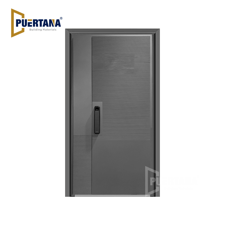 High End Custom Metal Stainless Steel Security Doors for Houses Smart Front Entry Doors Design