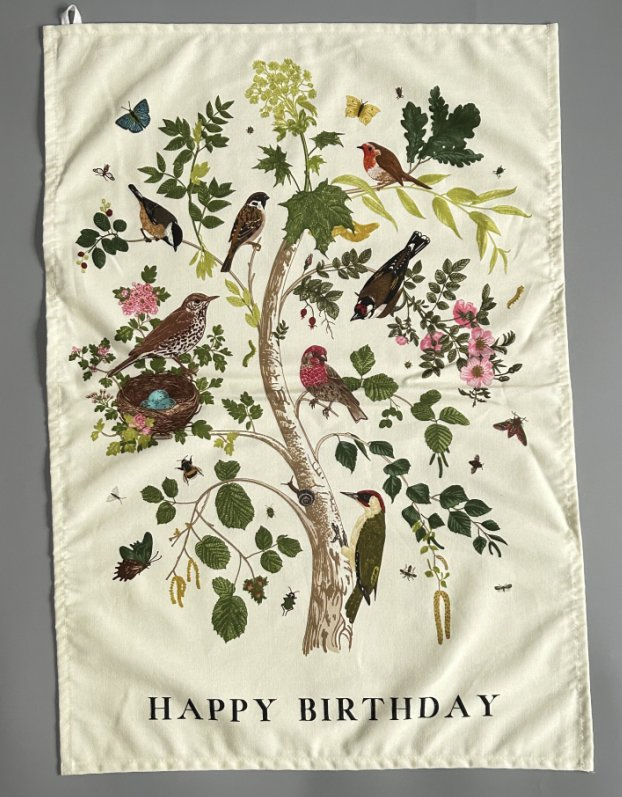 Custom Digital Printed Bird Napkins Tea Towels