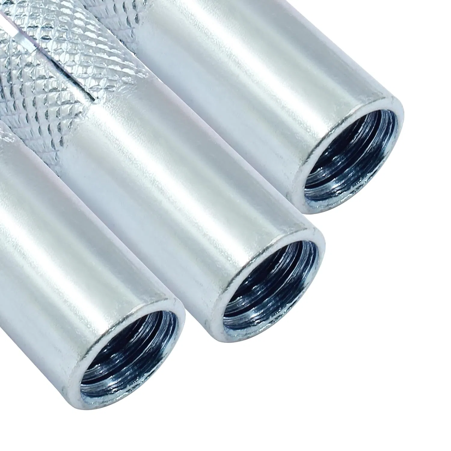 1/2 Inch Drop in Anchors Zinc Plated Carbon Steel Concrete Knurled Internal Forced Expansion Screw Bolts for Home and Construction