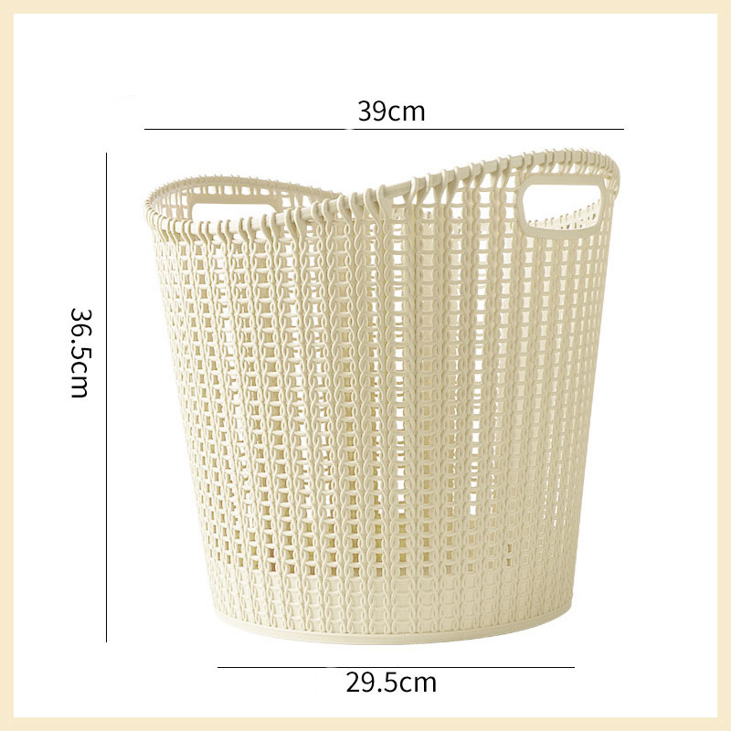 Factory Price PE Soft Material Imitation Rattan Household Laundry Basket