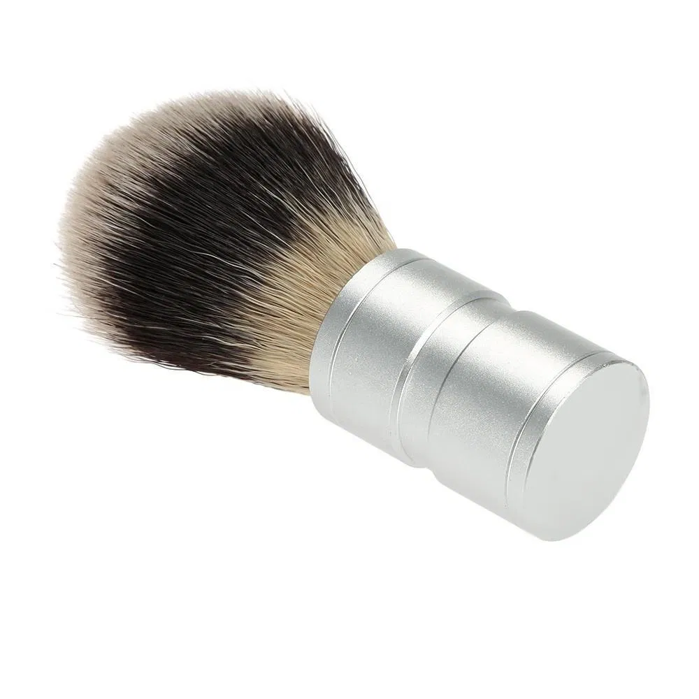 Professional Barber Shop Tool Nylon Bristles Zinc Alloy Metal Handle Shaving Brush