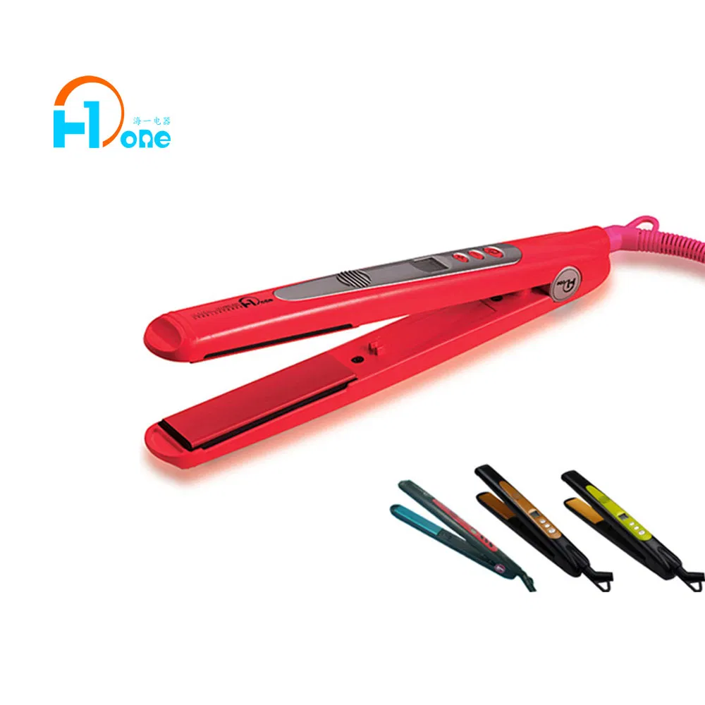 Aluminium/Titanium Plate CE RoHS Certificated Hair Straightener with Mch Heating Elements Hair Styling Flat Iron