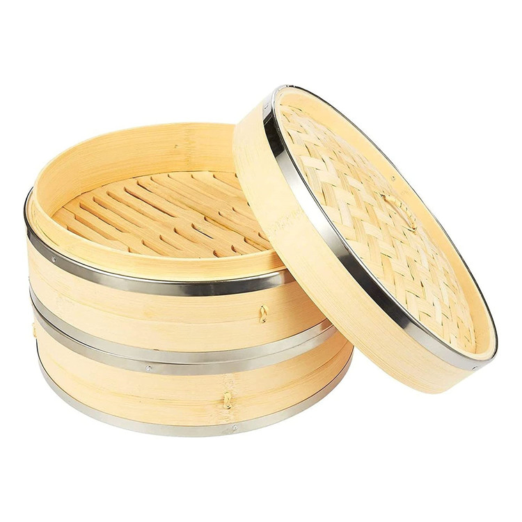10 Inch Steamer Pot Tradition Handmade Food Bamboo Steamer