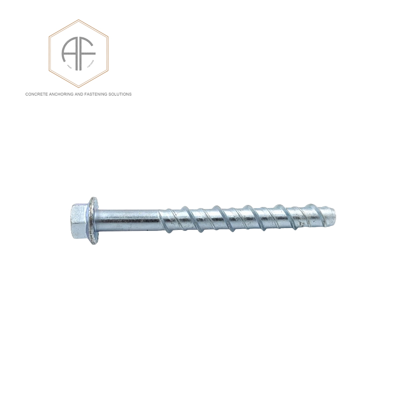 Concrete Screw with Hex Head Masonry M6-M16 Zinc Plated Concrete Anchor Screw for Self Drilling Screw
