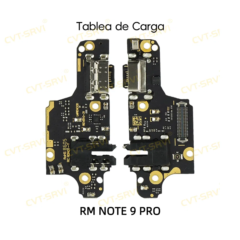 Шлейф с разъемом зарядки и SIM-ридером для Redmi Note 9 PRO