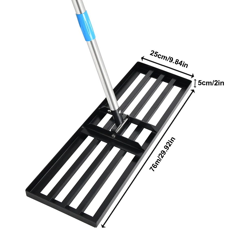 Customized Durable Leveler Carbon Steel Manual Landscape Flat Leveling Rake Levelawn Tools for Leveling