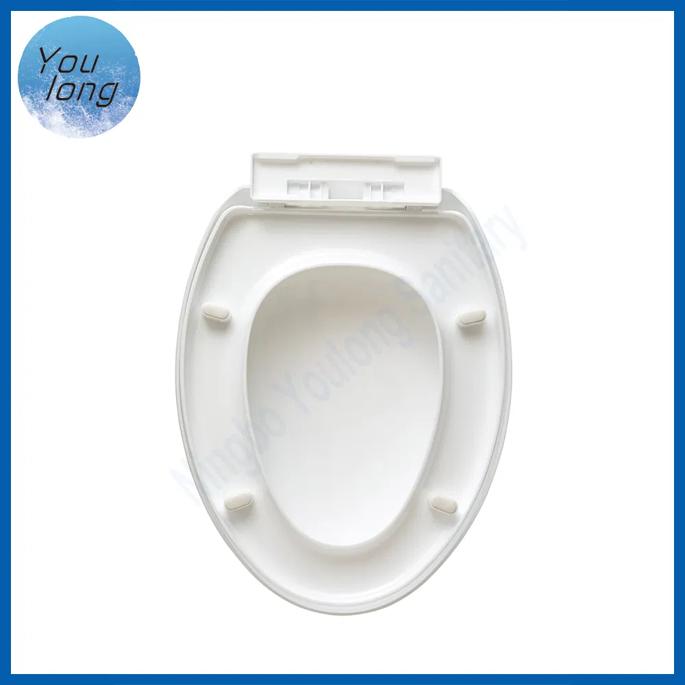 Bathroom White Color PP Soft Close Toilet Seat Cover for Toilet