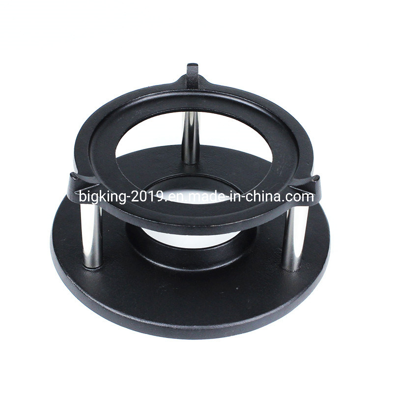 Fondue Set with 6 Forks, Suitable for Cheese, Chocolate and Meat Fondue, Cast Iron