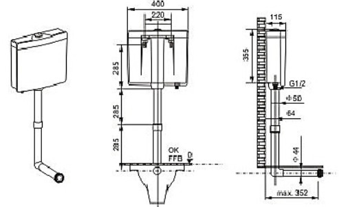 Toilet Flush Tank Price for Ceramic