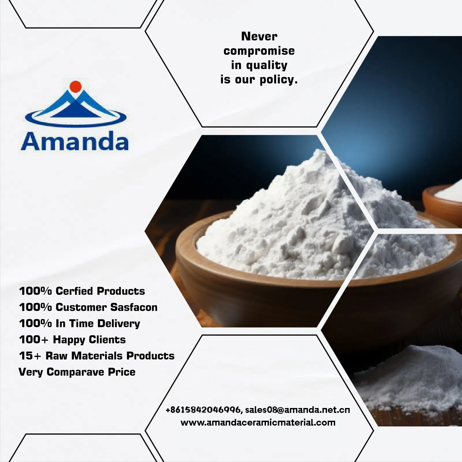 Low Iron Dolomite for Ultra White Glass 0.5-2mm