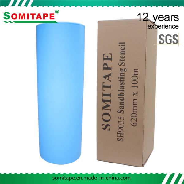 Somi Tape Sh9035 Empire Level Adhesive PVC Sandblast Stencil for Stone Protection