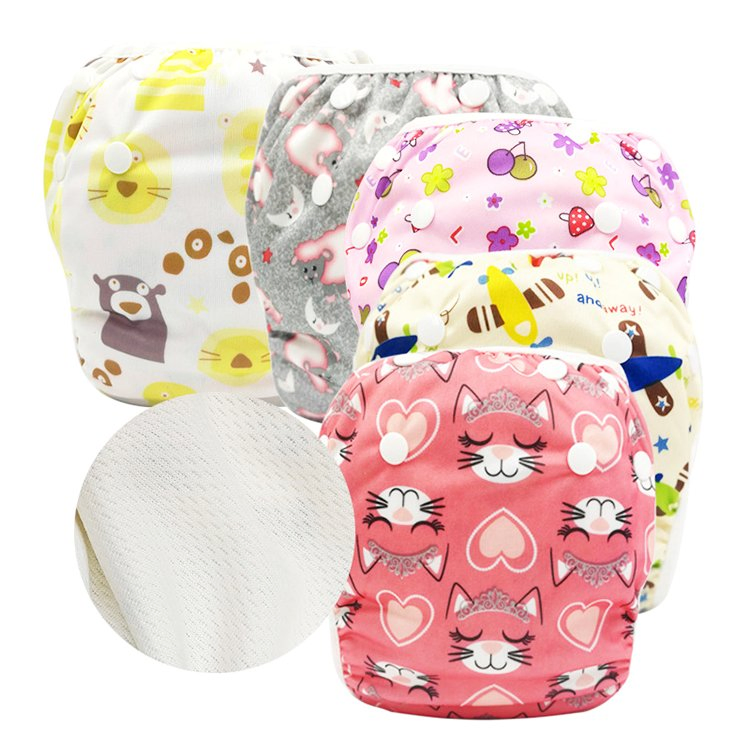 Wholesale Washable 2 Layer Baby Diaper Reusable Baby Swimming Diaper