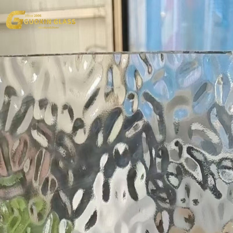 Cheap Price Building Window Frosted Ribbed Pattern Glass Tempered Fluted Reed Decorative Glass