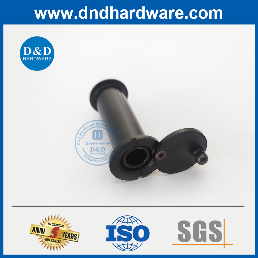Zinc Alloy Black 160 Degree Door Eye Peephole Viewer Without Cover