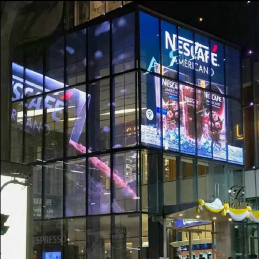 Transparent LED Display Building Wall Window Indoor Outdoor LED Display Screen for Shopping Mall