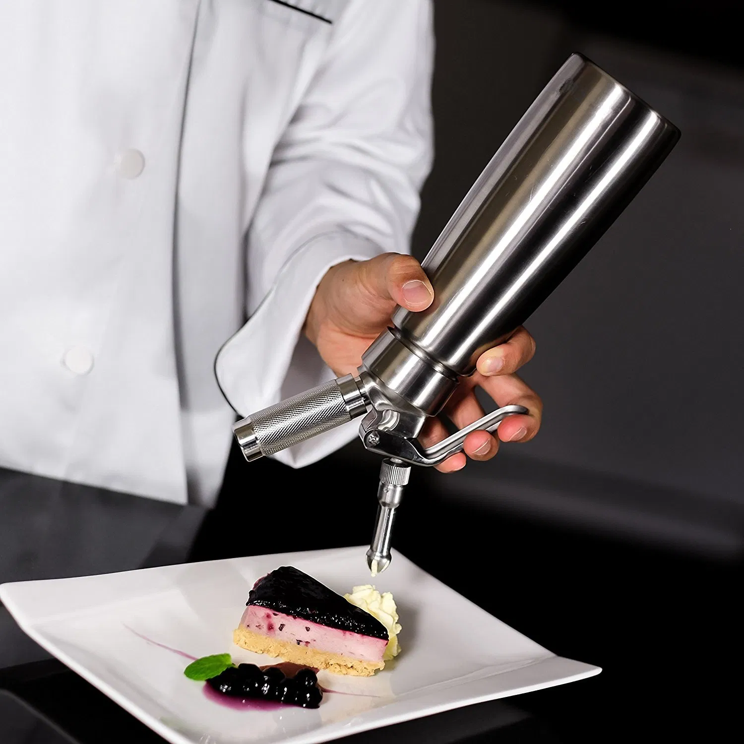 High Quality Stainless Steel 18/8 Versatility 500ml Whipped Cream Dispenser