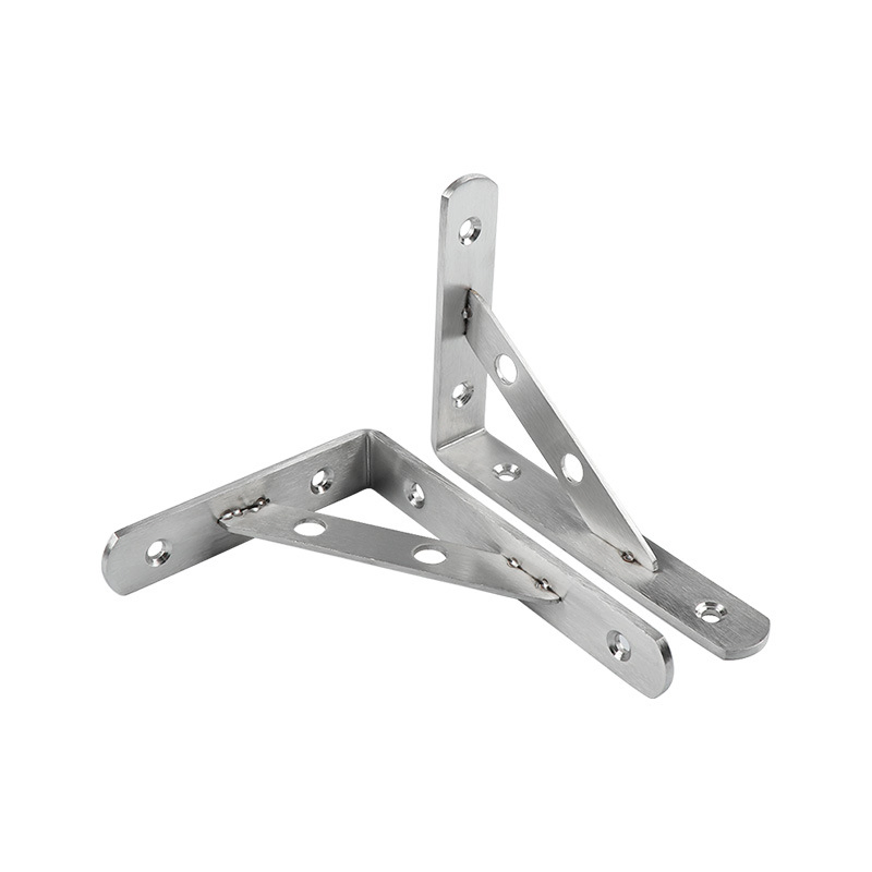 Stainless Steel Wall Mounted Shelf Heavy Duty 90 Degree L Shaped Corner Support Bracket Triangle Bracket