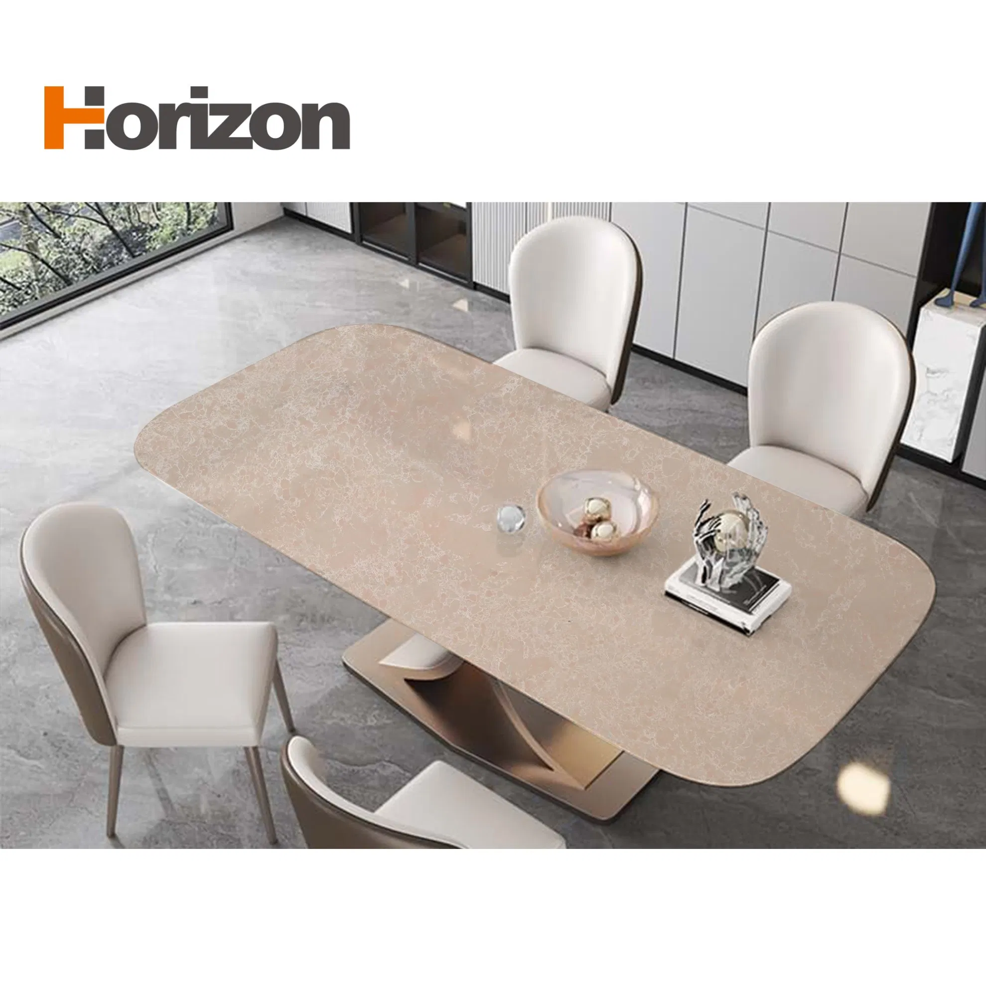 Horizon Stone Honed Surface Carrara Quartz Slabs for Countertops