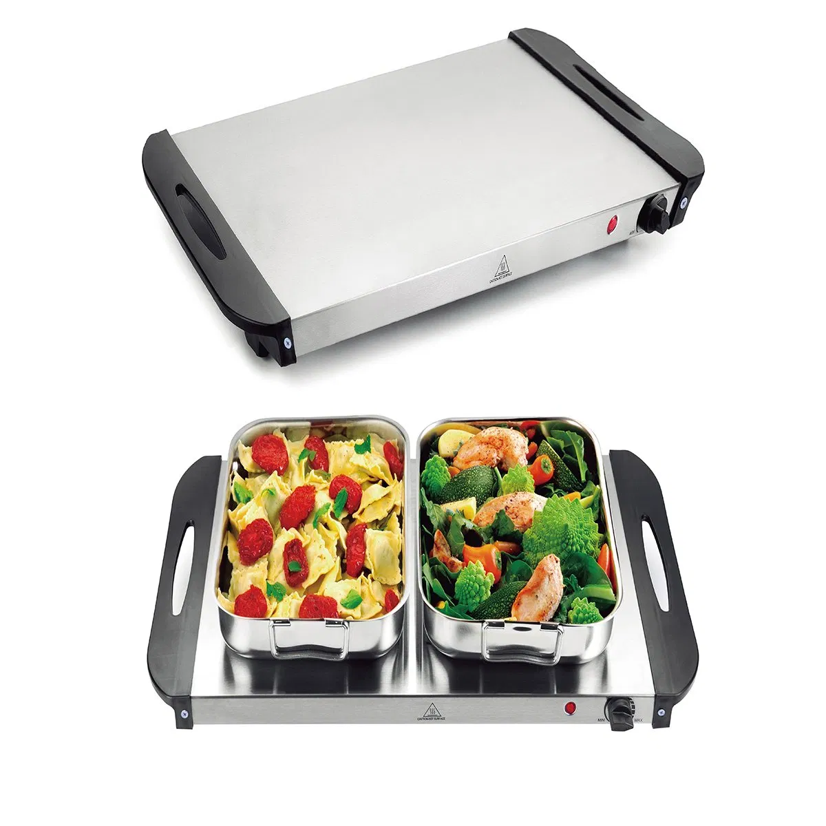Hotel Electric Heating Buffet Warming Stove, Buffet Stove, Canteen Fast Food Buffet Warming Basin, Warming Pot for Commercial Use