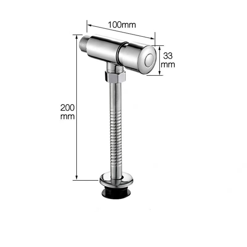 Commercial Manual Toilet Flush Valve with Adjustable Water Pressure