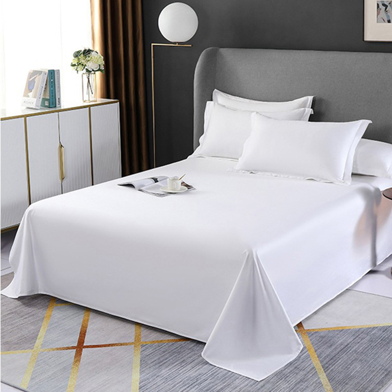 100%Cotton Bedsheet/Duvet Cover for Single/Double/Twin/Queen Size with Logo 4PCS Hotel Bedding Sets