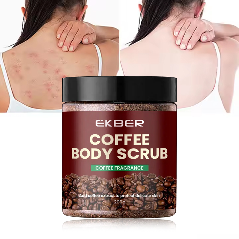 Customize Logo Coffee Body Scrub Salt Deep Cleaning and Moisturize Skin Exfoliator