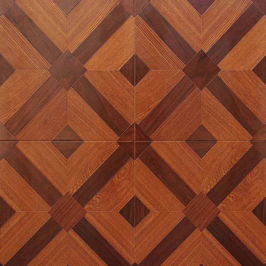 Online Wholesale Waterproof 8mm 12mm Glossy Walnut Solid Wood Floor Panel for Residential and Commercial