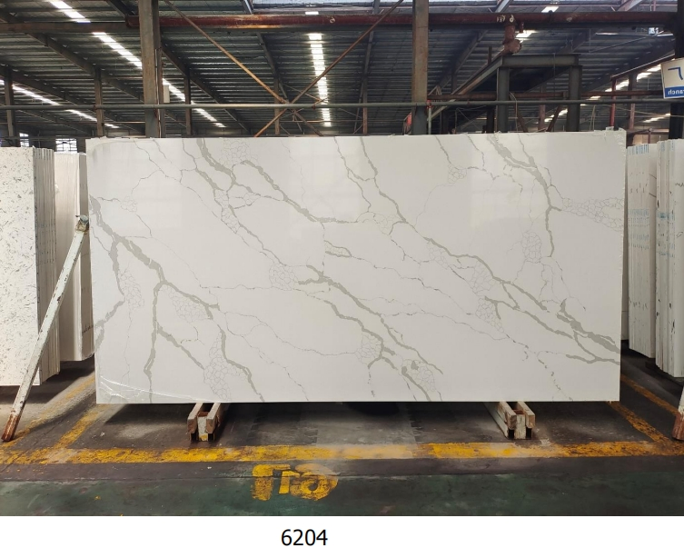 Calacatta Quartz Stone Wholesale Solid Surface Customized Kitchen Countertops