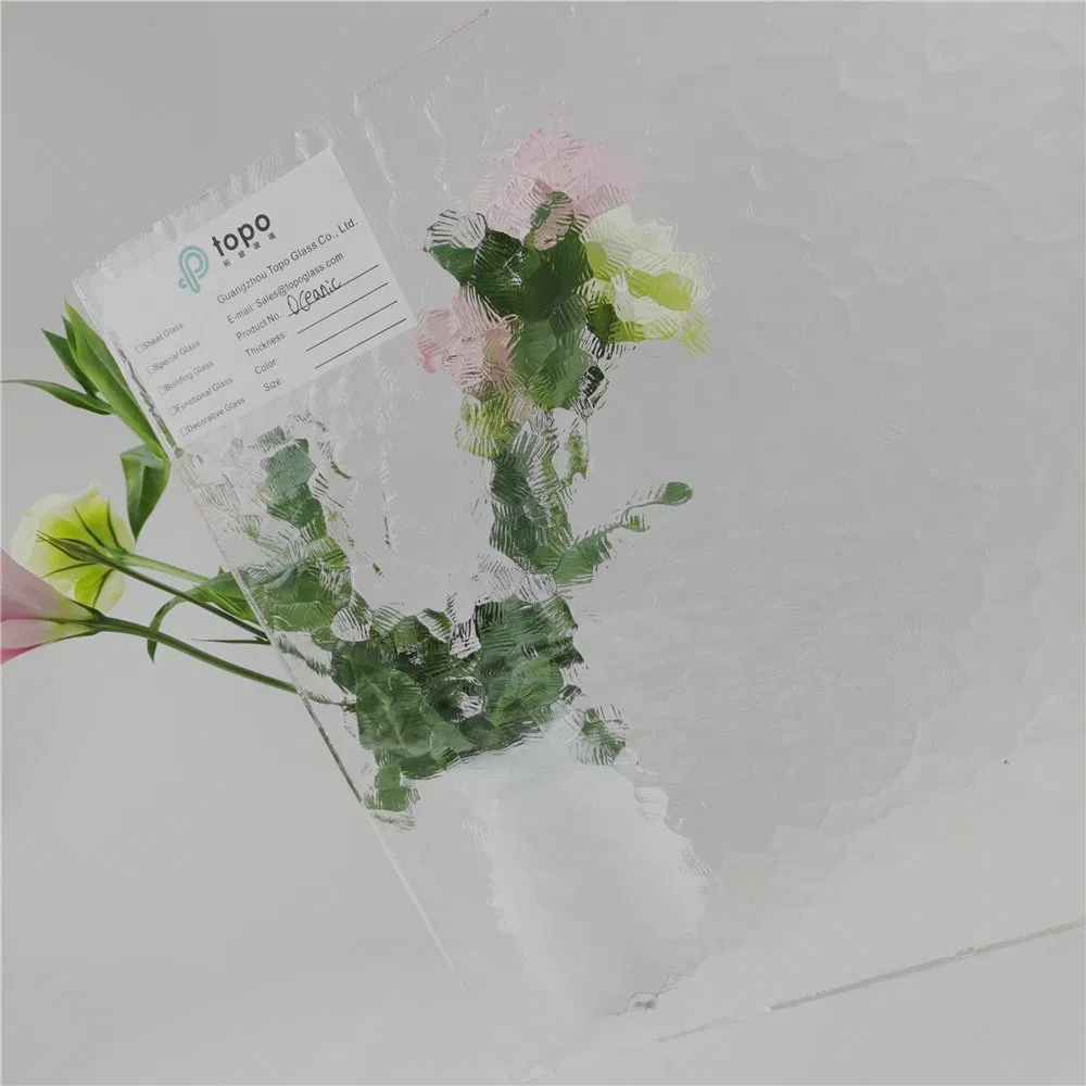 10mm Guangzhou Translucent and Not See-Through Oceanic Pattern Glass (CP-TP)