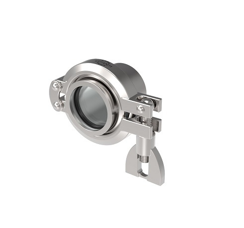 Qiimii Stainless Steel Food Processing Clamped Flat Sight Glass