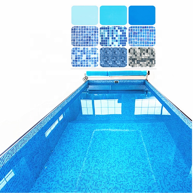 Customized Mosaic PVC Coated Tarpaulin Swimming Pool Liner