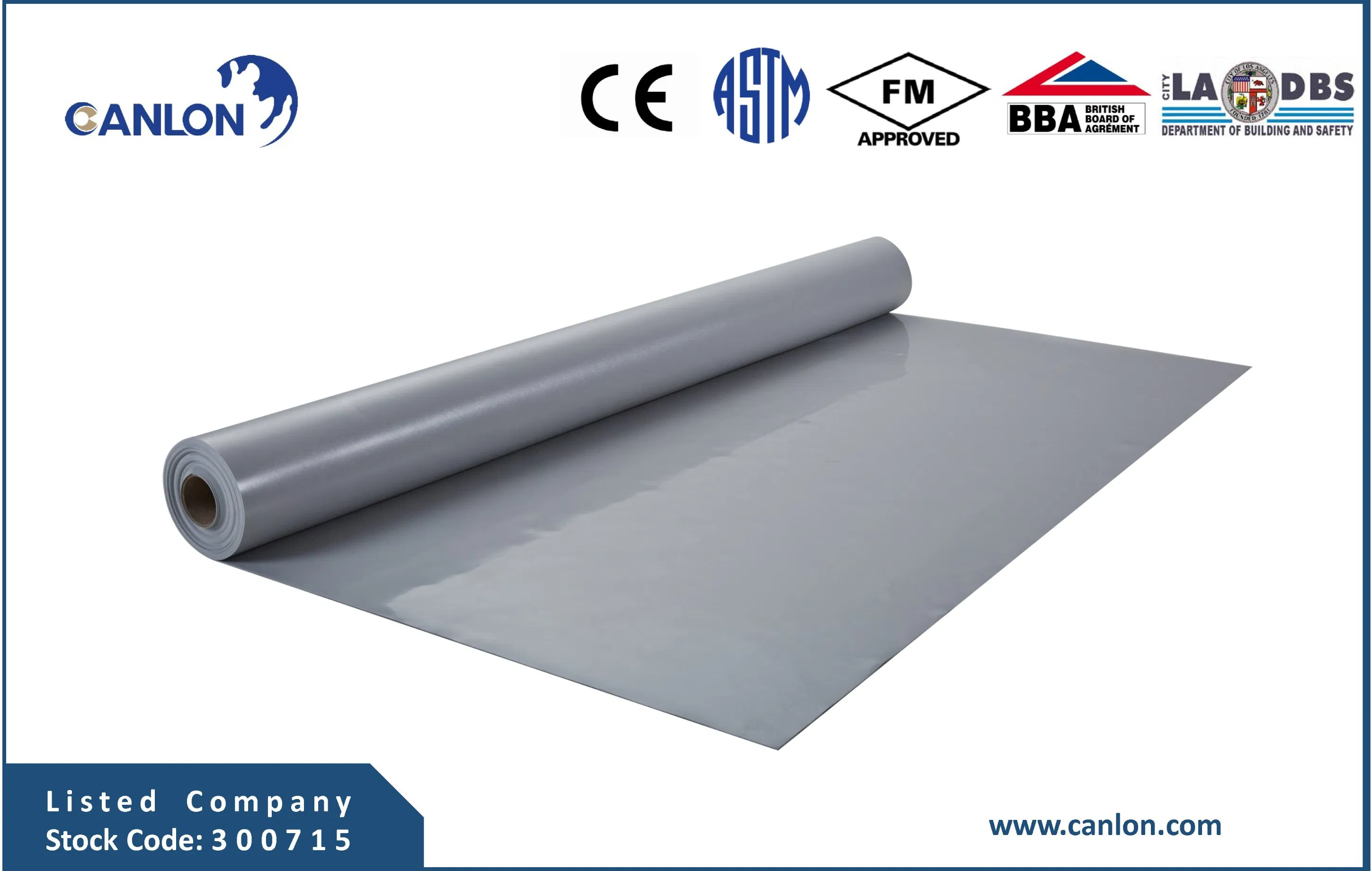 Canlon PVC Waterproofing Membrane Similar to Logicbase