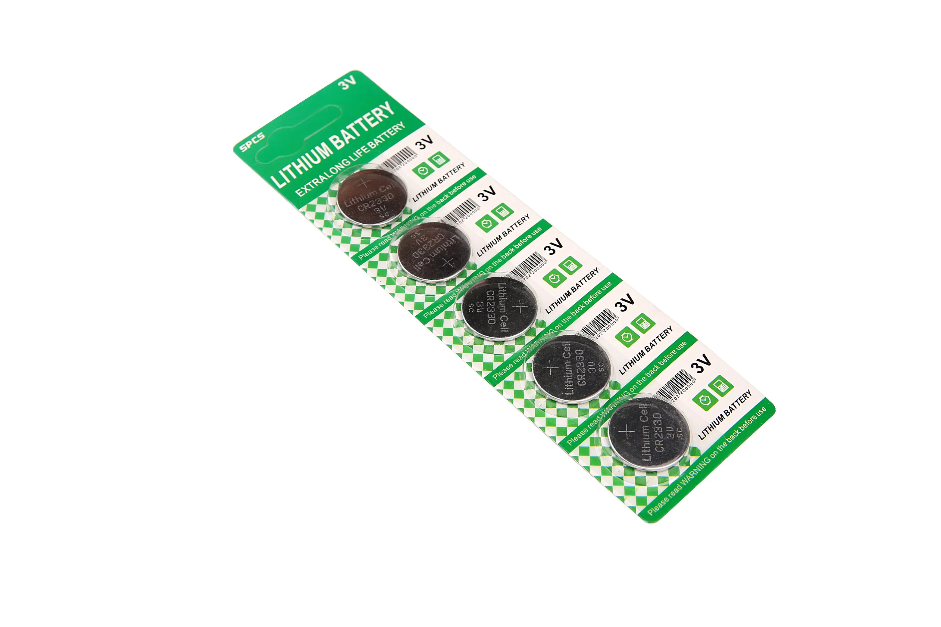 Hot Selling 3V Cr2330 Coin Lithium Button Cell Battery for Watches
