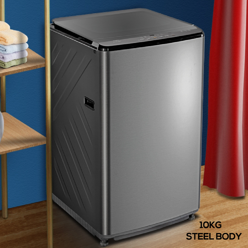 Steel Body Full Automatic 10kg Top Loading Washing Machine Clothes Washer