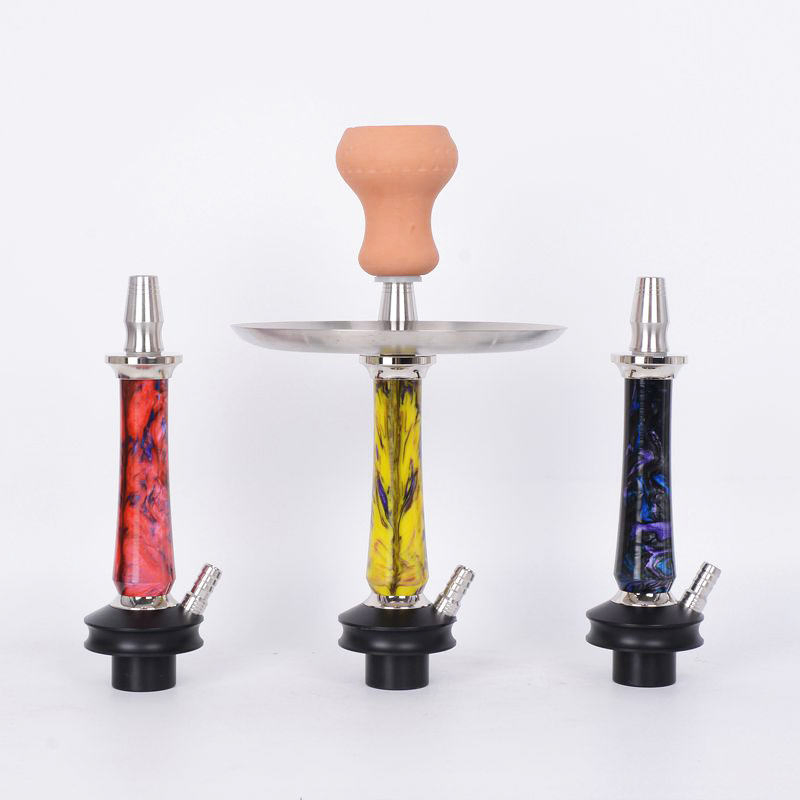 New Arrival Replaceable Smoke Stem Stainless Steel Resin Russian Shisha Hookah