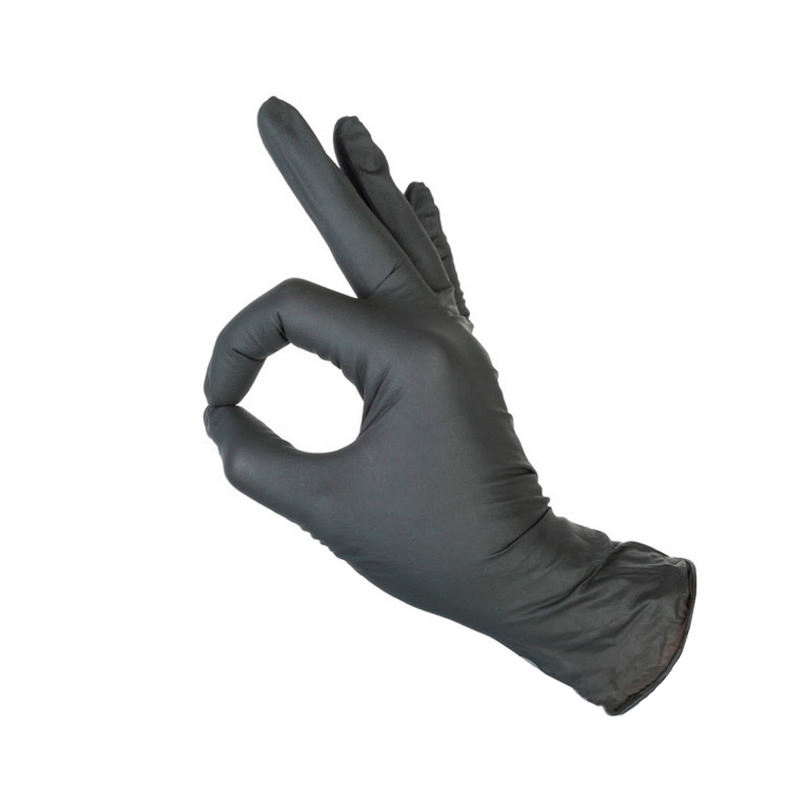 Aic Black Wholesale Disposable Latex Vinyl Safety Examination Protective PVC Rubber Nitrile Glove for Hospital/Household/Beauty/Food
