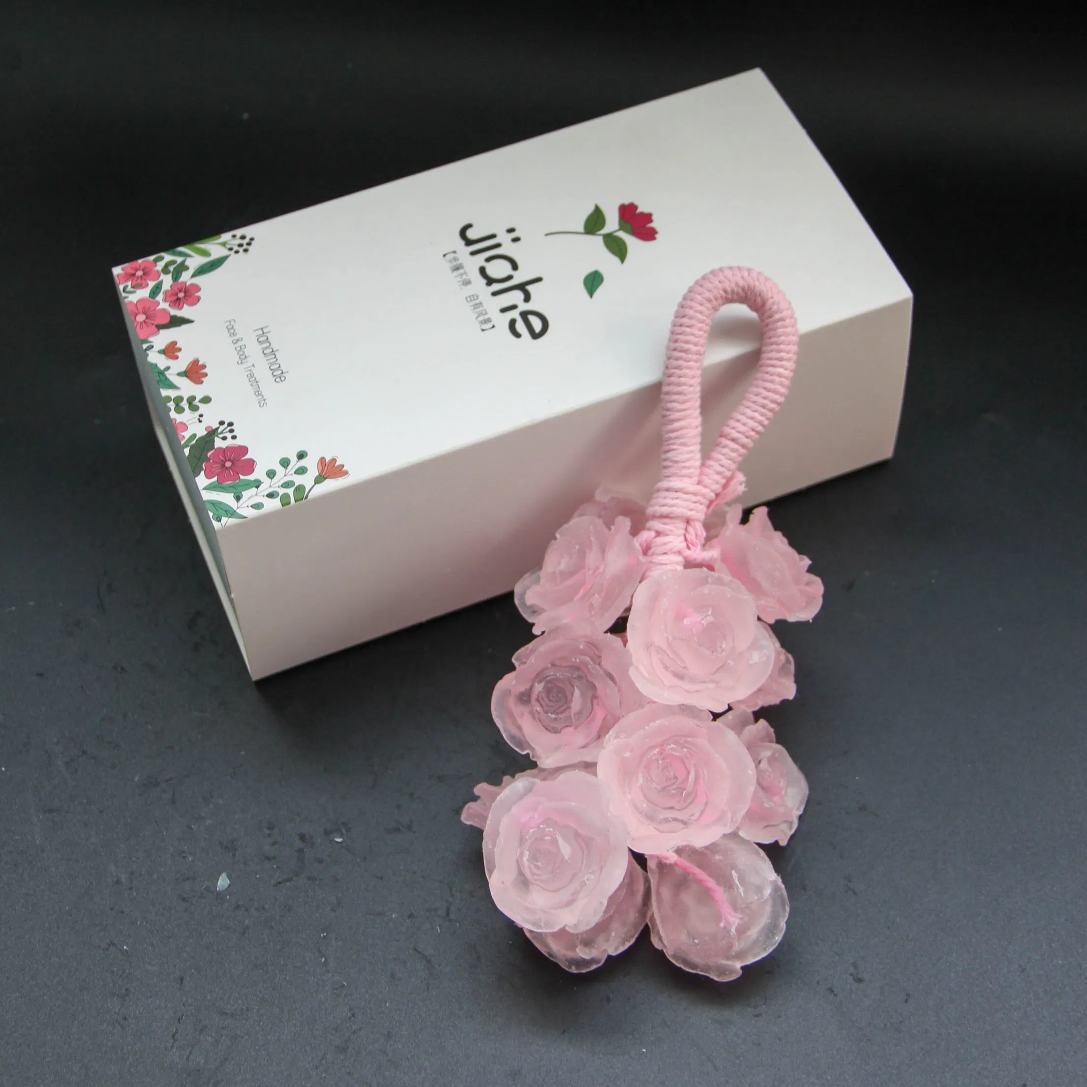Customizable Transparent Rose-Shaped Soap Wedding Favor Cleaning Soap
