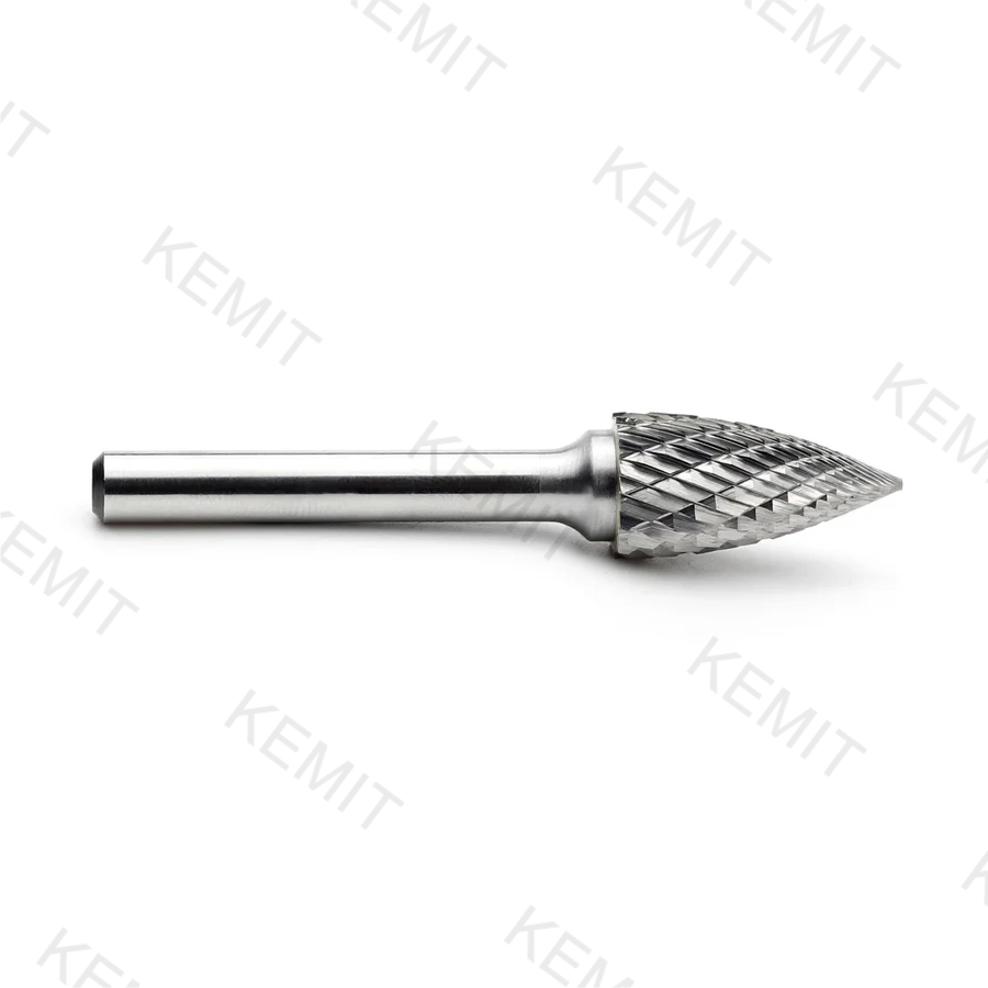 Reliable Quality Sg Type Pointed Tree Shape Cemented Tungsten Carbide Rotary Burr