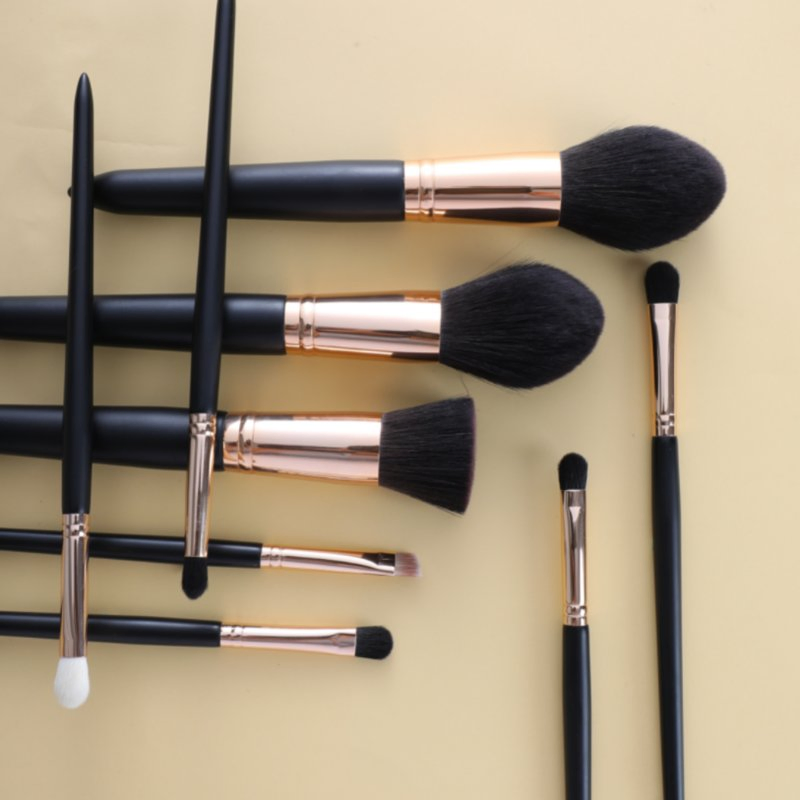 Hot Sale 10PCS Black Powder Blending Brush Cosmetic Tools Maquiagem Makeup Brush Set