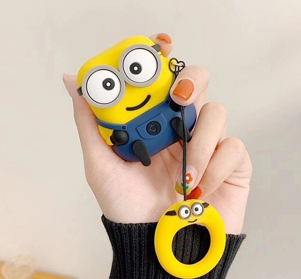 Cute Minions Silicone Case Protective Case Earphone Case Headphone Case for Airpods2