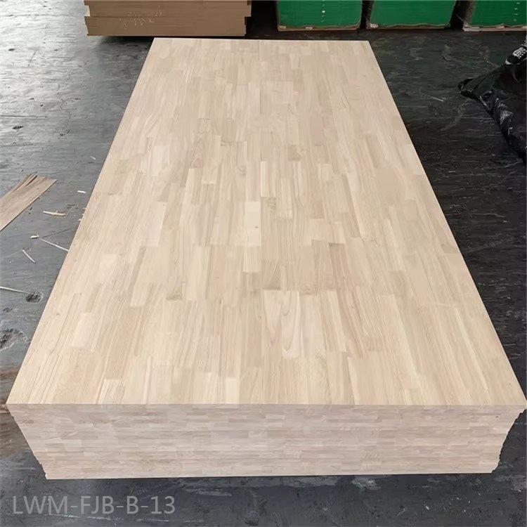 Solid Wood Boards 1220X2440mm Rubber Wood Finger Jointed Board Pine Finger Joint Board for Furniture Lwm-Fjb-B-13