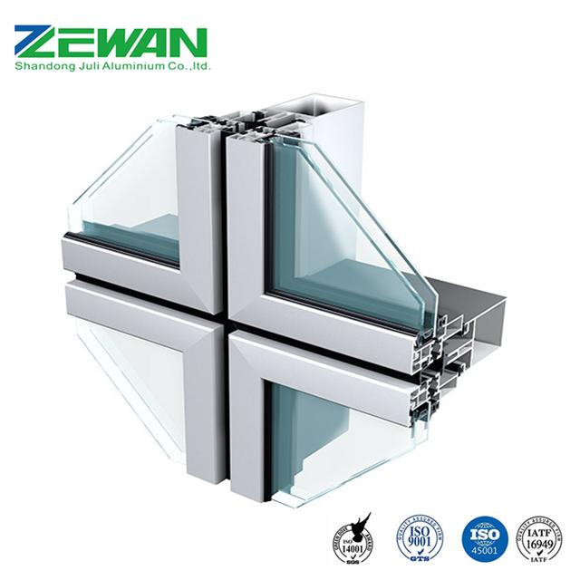Customized Glass Aluminum Curtain Wall Aluminium Curtain Wall Aluminum Profile