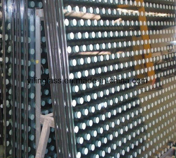 Color Serigraph Insulated Glass with Anti Bird Pattern