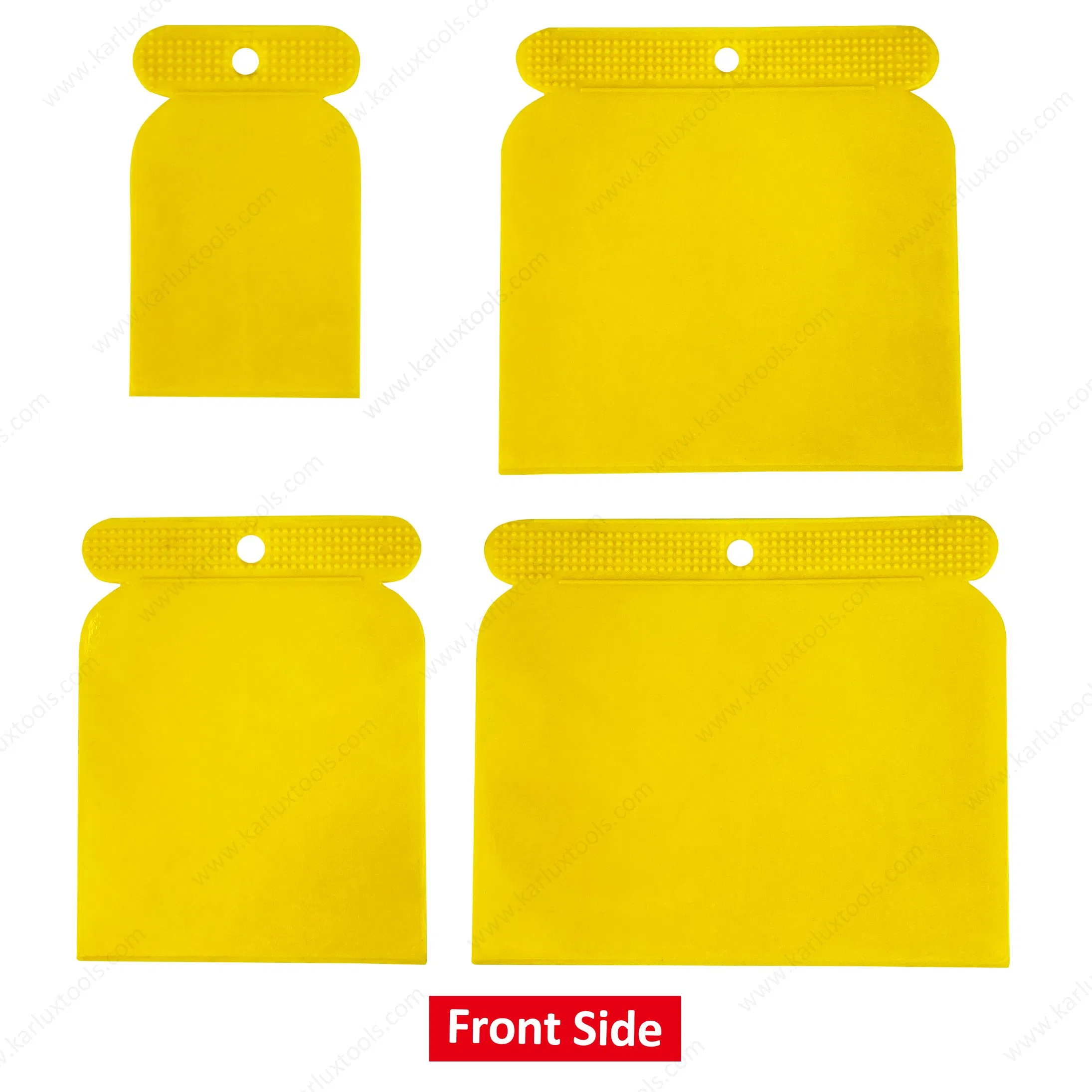 4PCS Auto Body Filler Spreader Applicator Flexible Plastic Spreader Set for Filler Putty Spreading Paint
