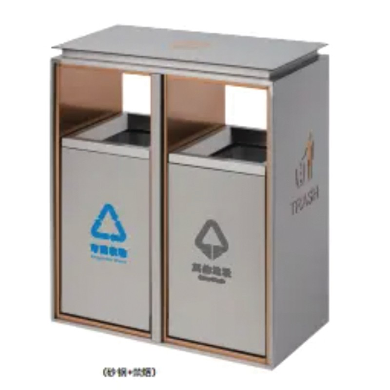 Wholesale Public Dump Commercial Outdoor Standing Metal Recycling Trash Hotel Waste Bin