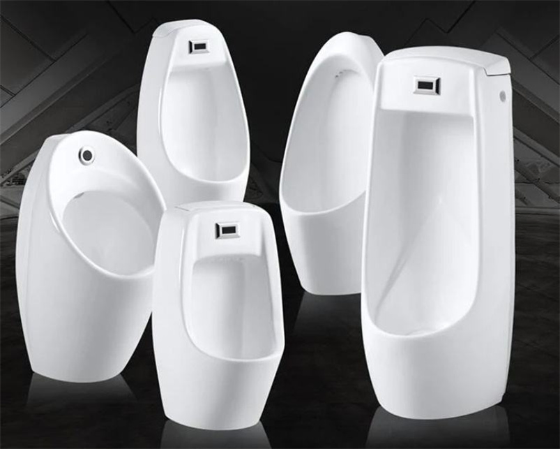 Modern Design Waterless Wall-Mounted Ceramic Men's Urinal with Oval Shape Ceramic Toilets for Men
