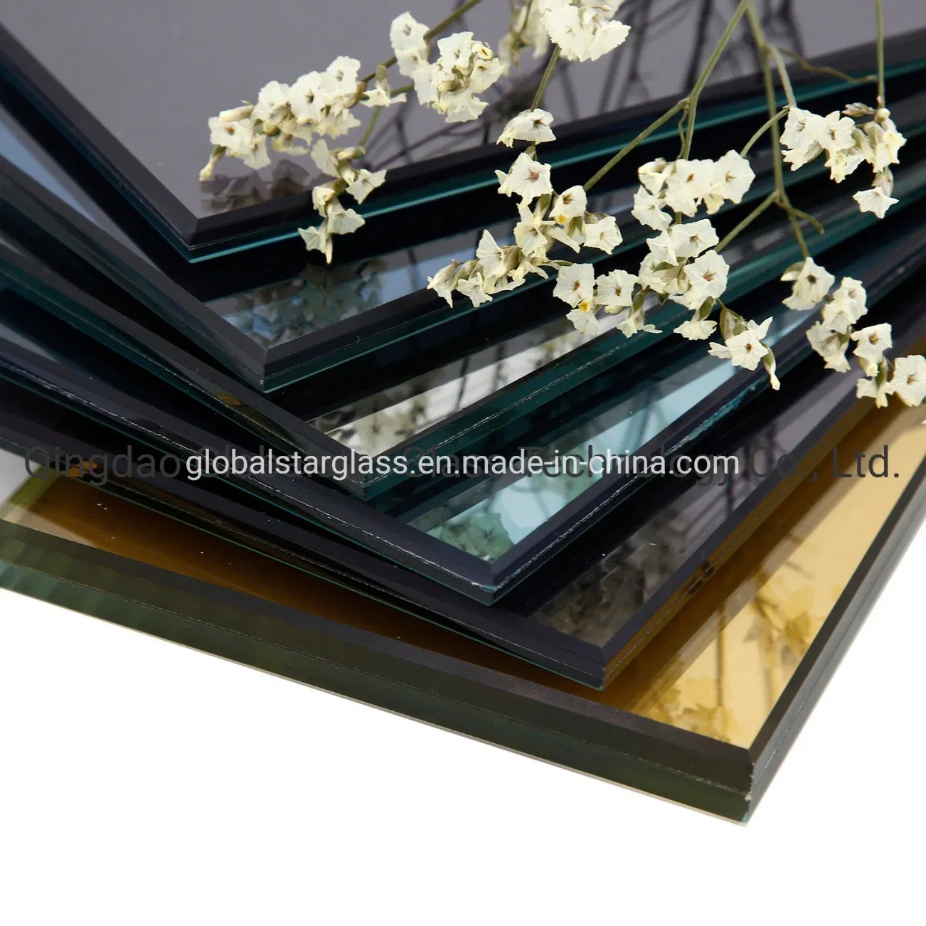 6.38mm Solarshield S10 Silver Bronze Blue Laminated Glass 2000*2440 /S10 Glass for Building
